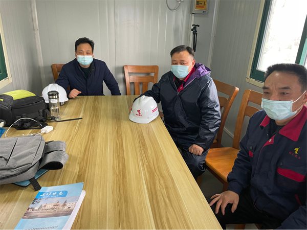 公司紀委書記檢查田家炳中學隔離點項目 公司紀委書記檢查田家炳中學隔離點項目